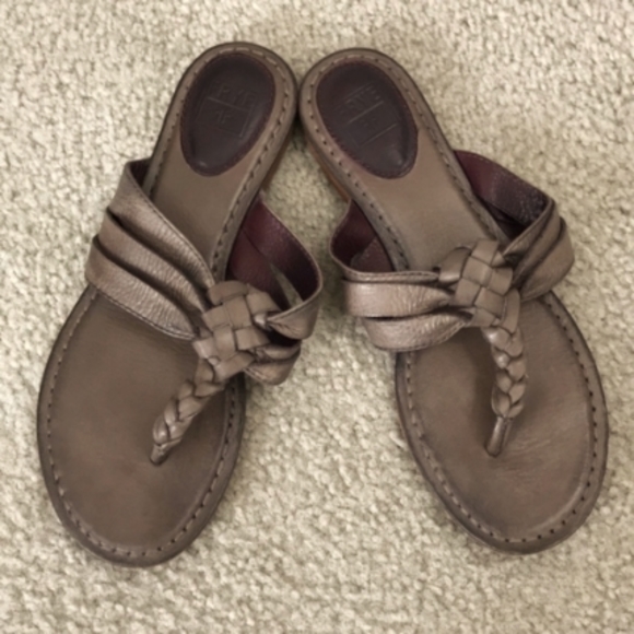 Frye Shoes - Frye Carson Twisted Braided Leather Sandals.